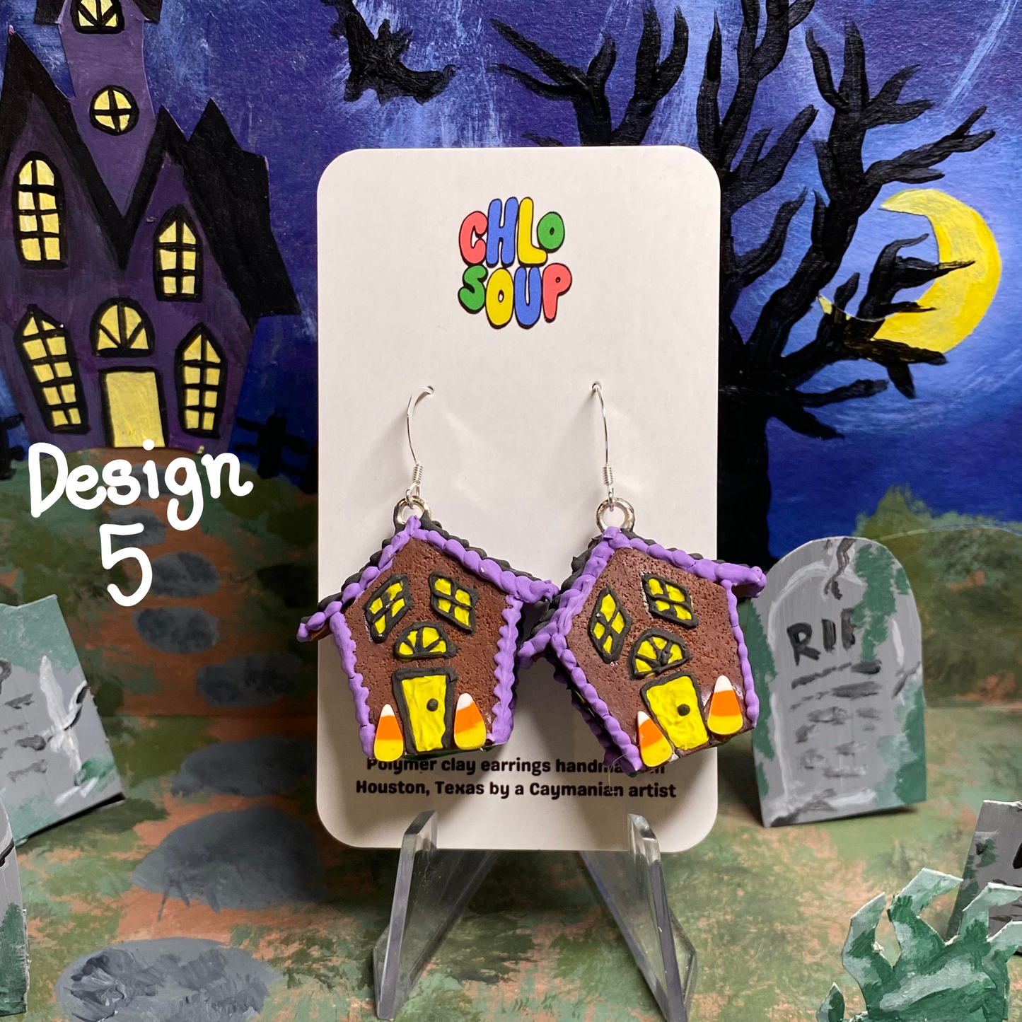 Small Haunted Gingerbread Houses - 7 Designs!