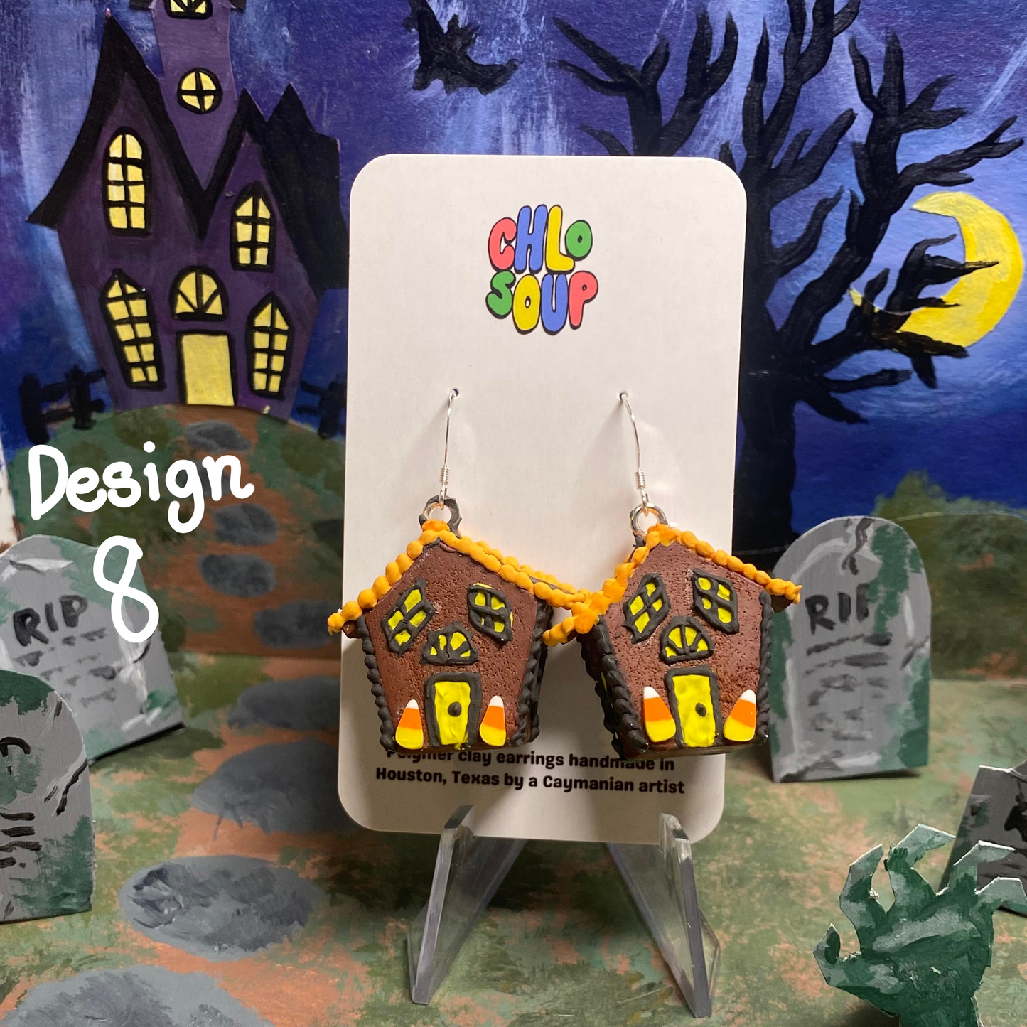 Small Haunted Gingerbread Houses - 7 Designs!