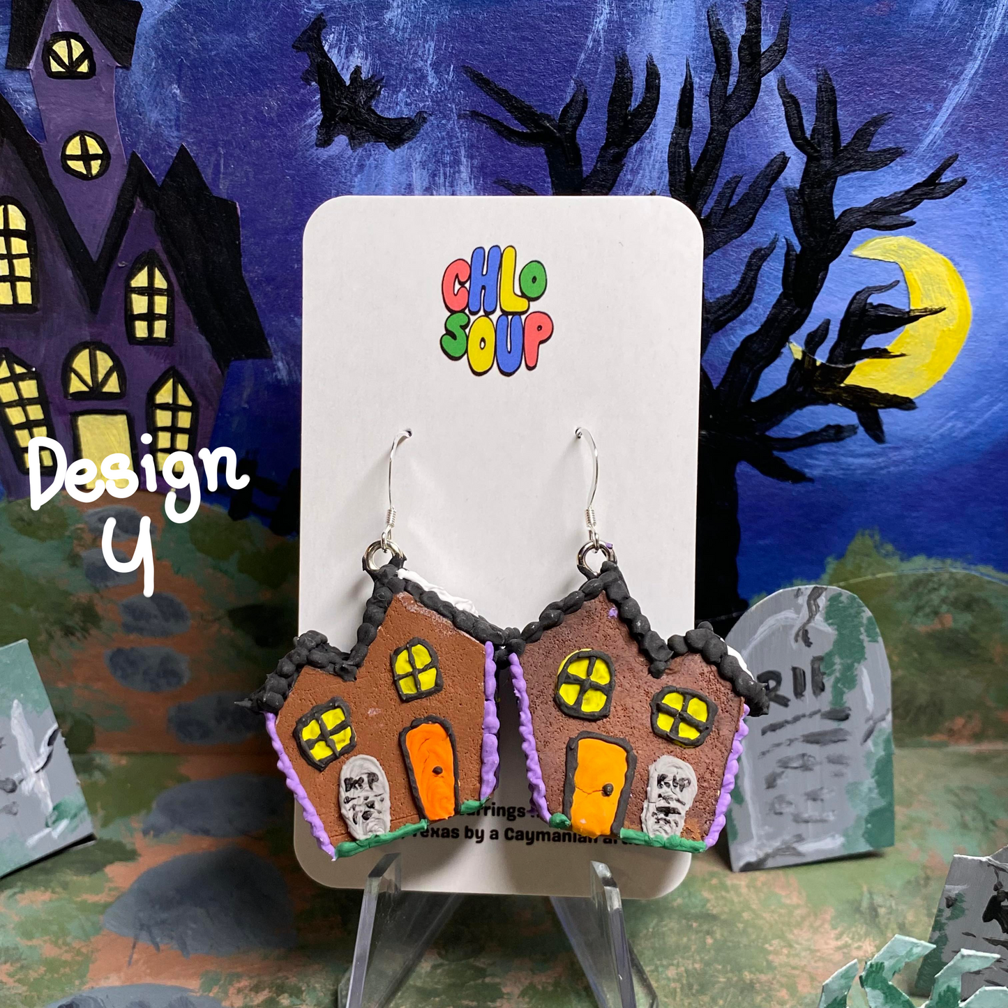 Large Haunted Gingerbread Houses - 7 Designs!