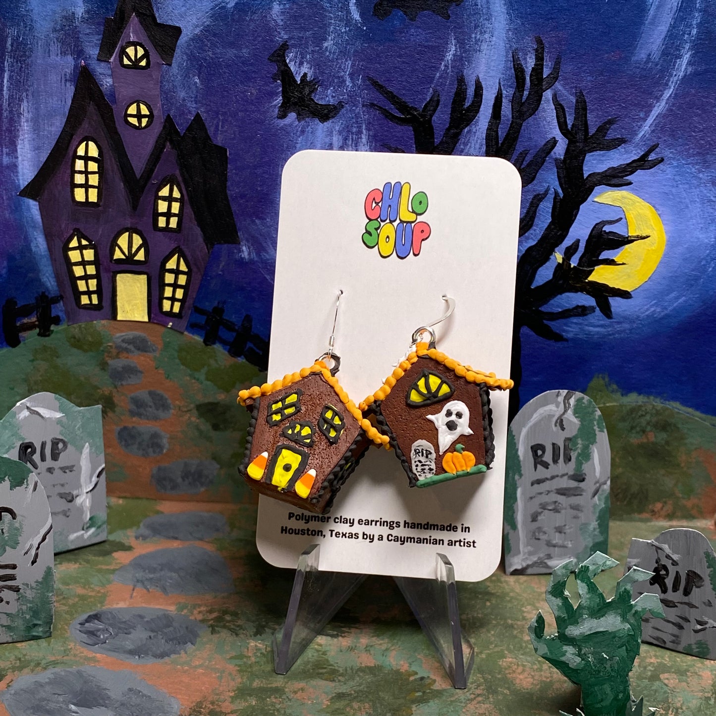 Small Haunted Gingerbread Houses - 7 Designs!