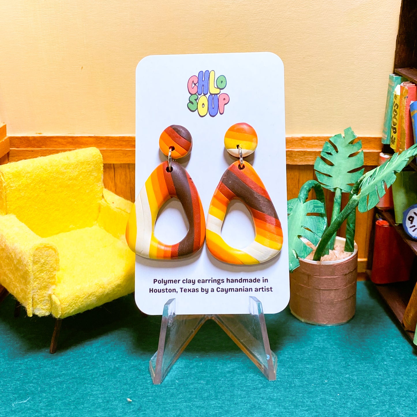 Warm Stripes Slab - Triangle