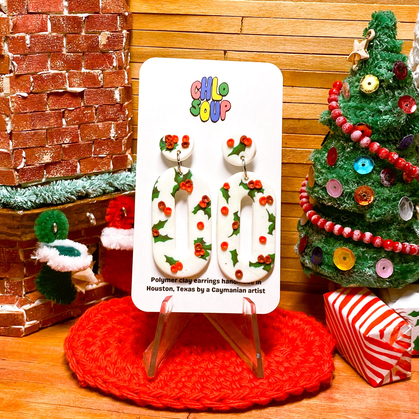 Holly Slab Pill Earrings