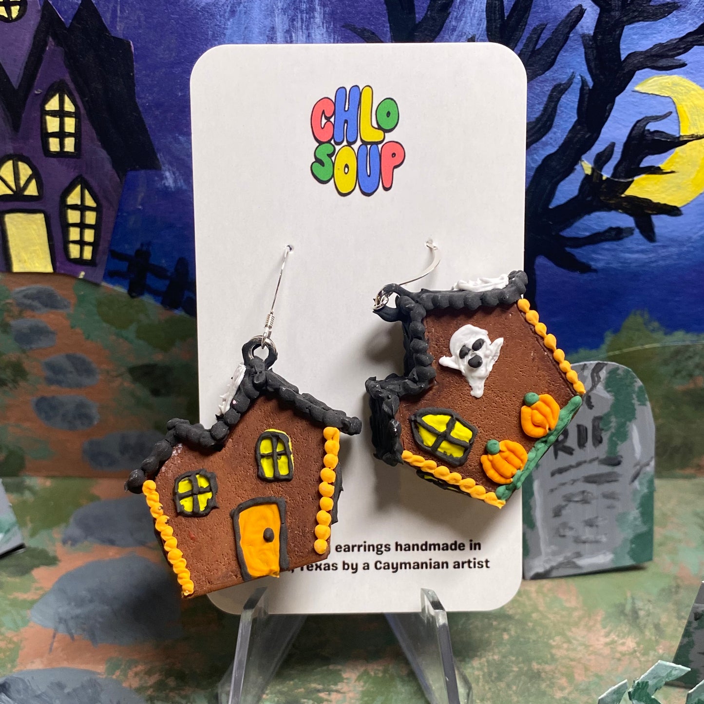 Large Haunted Gingerbread Houses - 7 Designs!