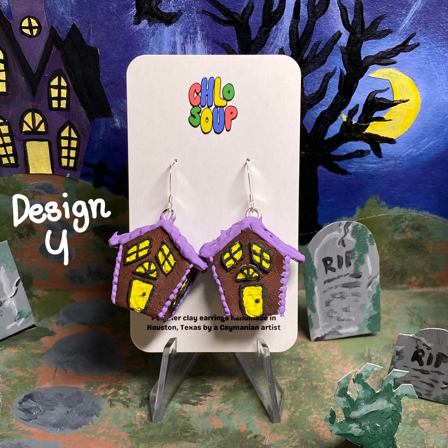 Small Haunted Gingerbread Houses - 7 Designs!