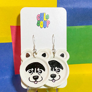 Husky Zoo Pal Inspired Earrings