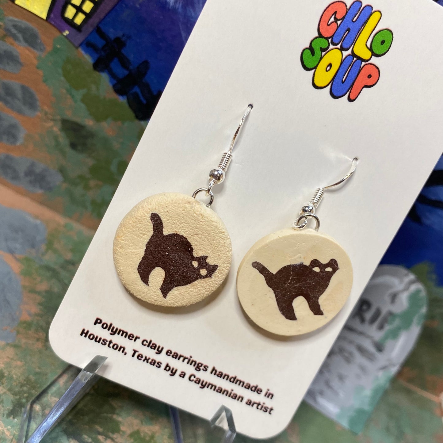 Pillsbury Inspired Cat Sugar Cookie Earrings