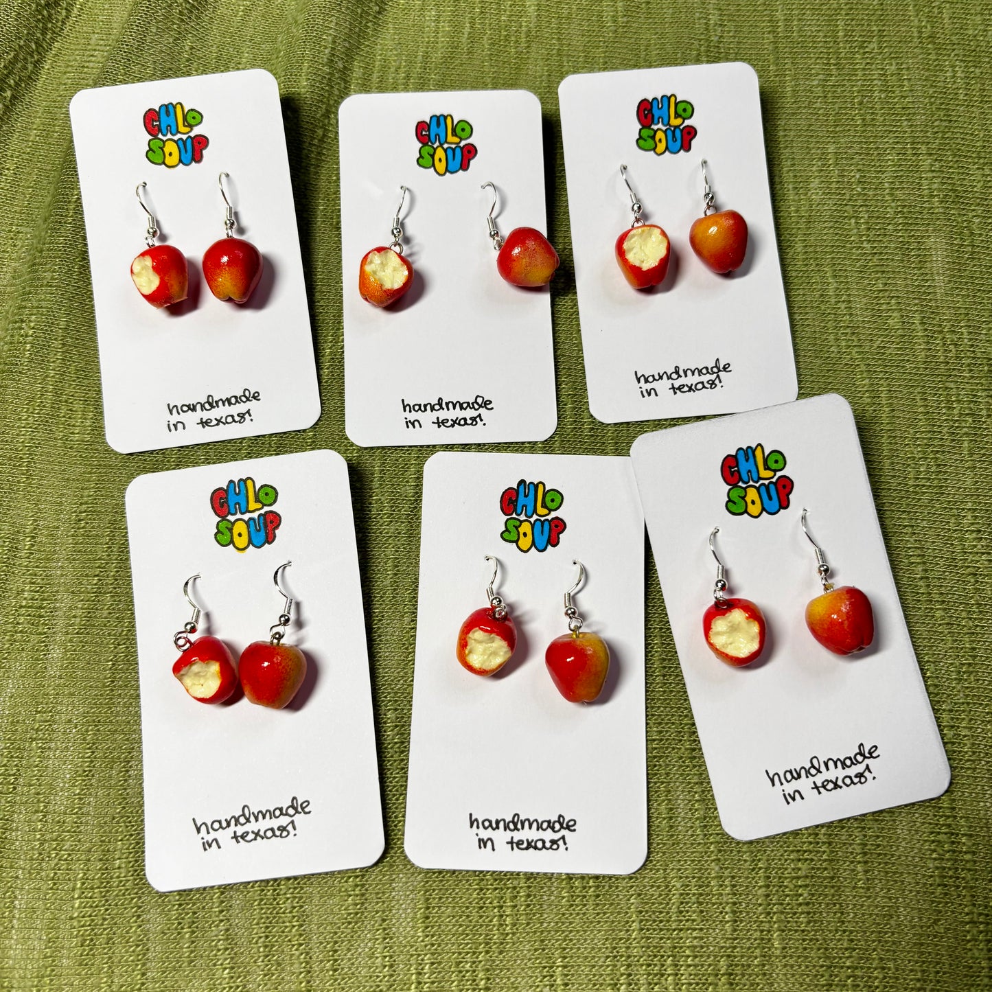 Half-Eaten Apple Earrings 🍎