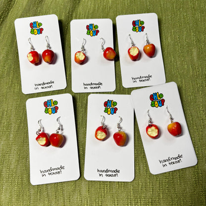 Half-Eaten Apple Earrings 🍎