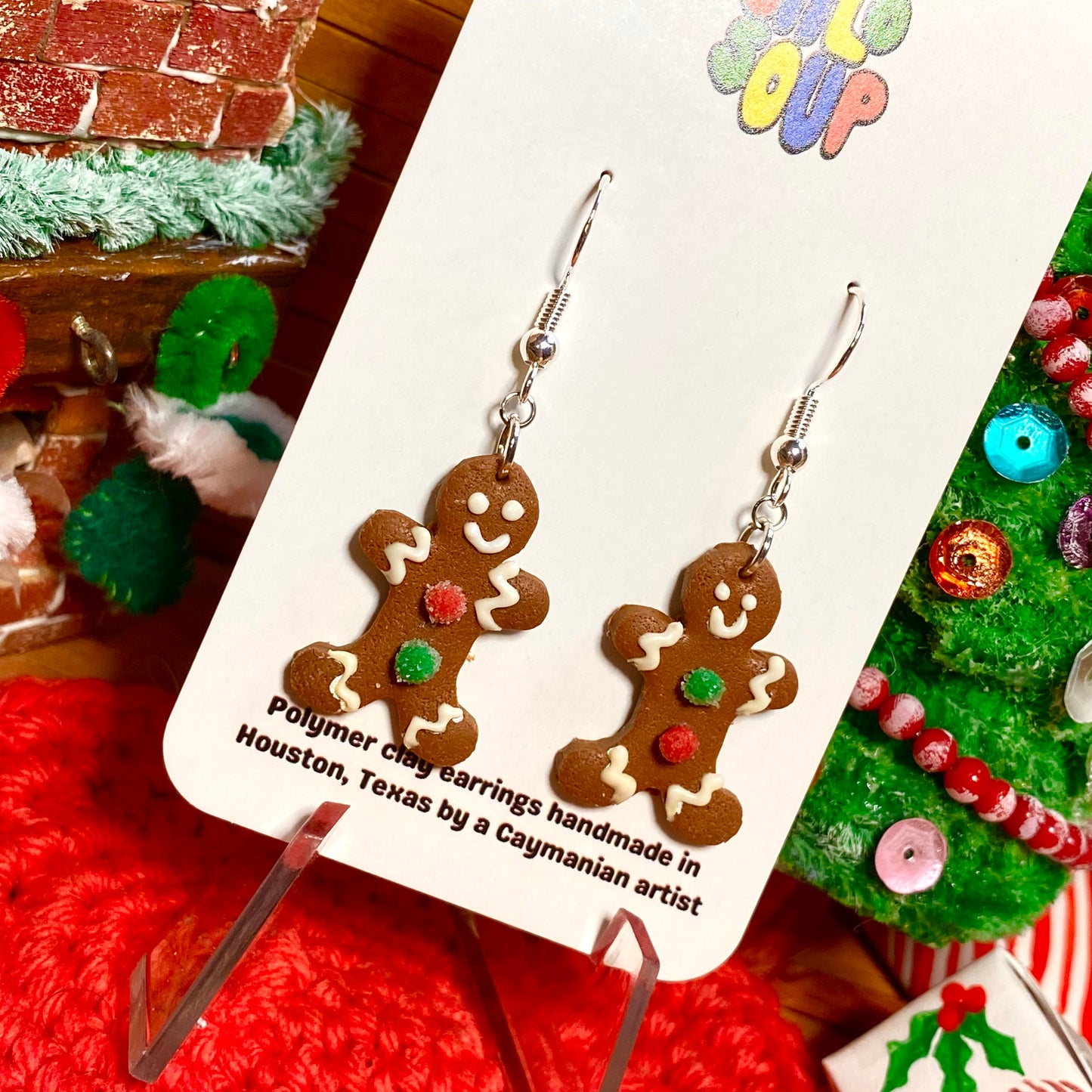 Gingerbread Cookie Earrings