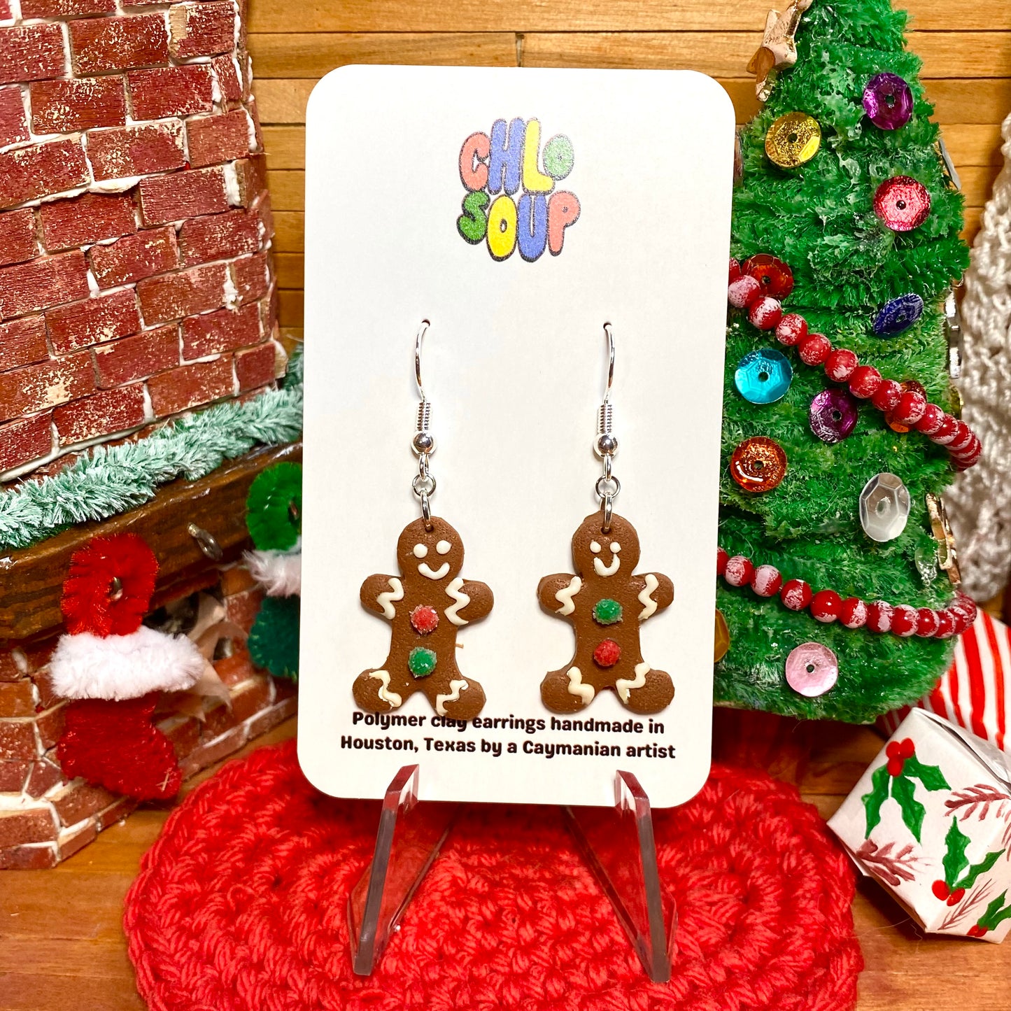 Gingerbread Cookie Earrings