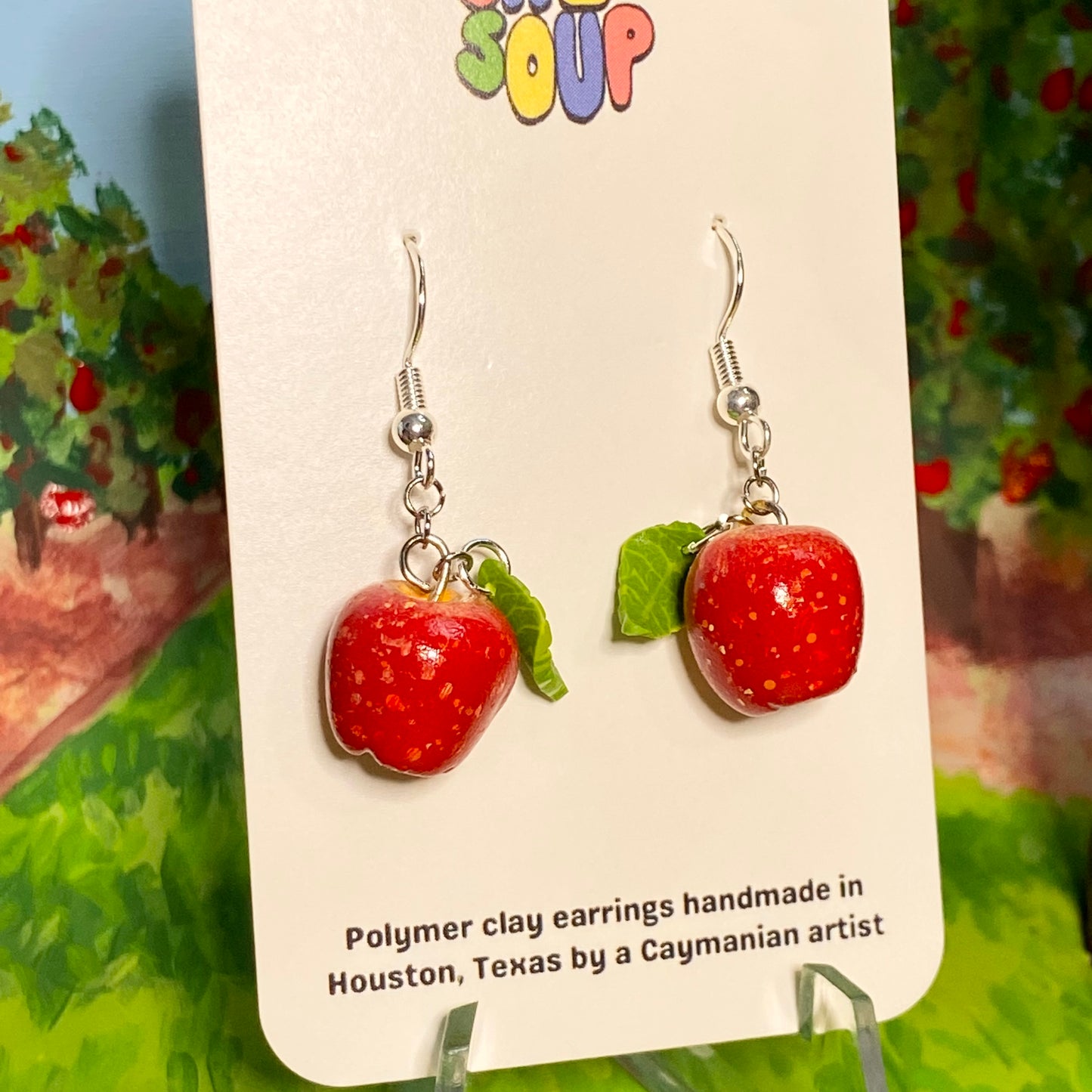 Gala Apple Earrings