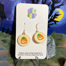 Load image into Gallery viewer, Pillsbury Inspired Pumpkin Sugar Cookie Earrings - Medium