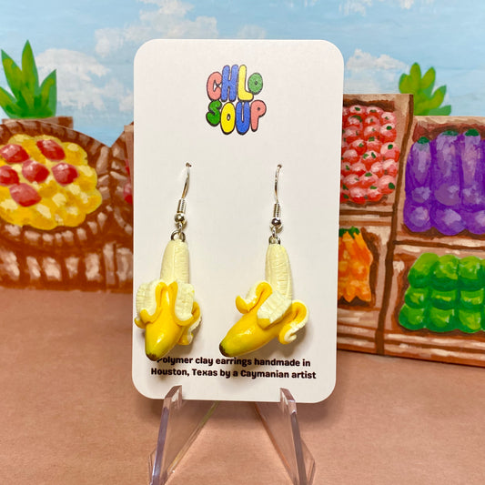 Peeling Banana Earrings