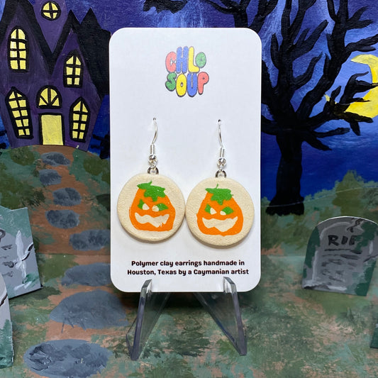 Pillsbury Inspired Pumpkin Sugar Cookie Earrings