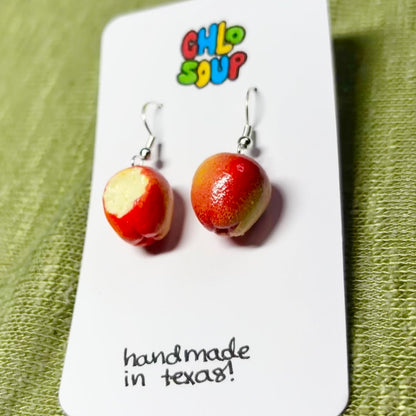 Half-Eaten Apple Earrings 🍎