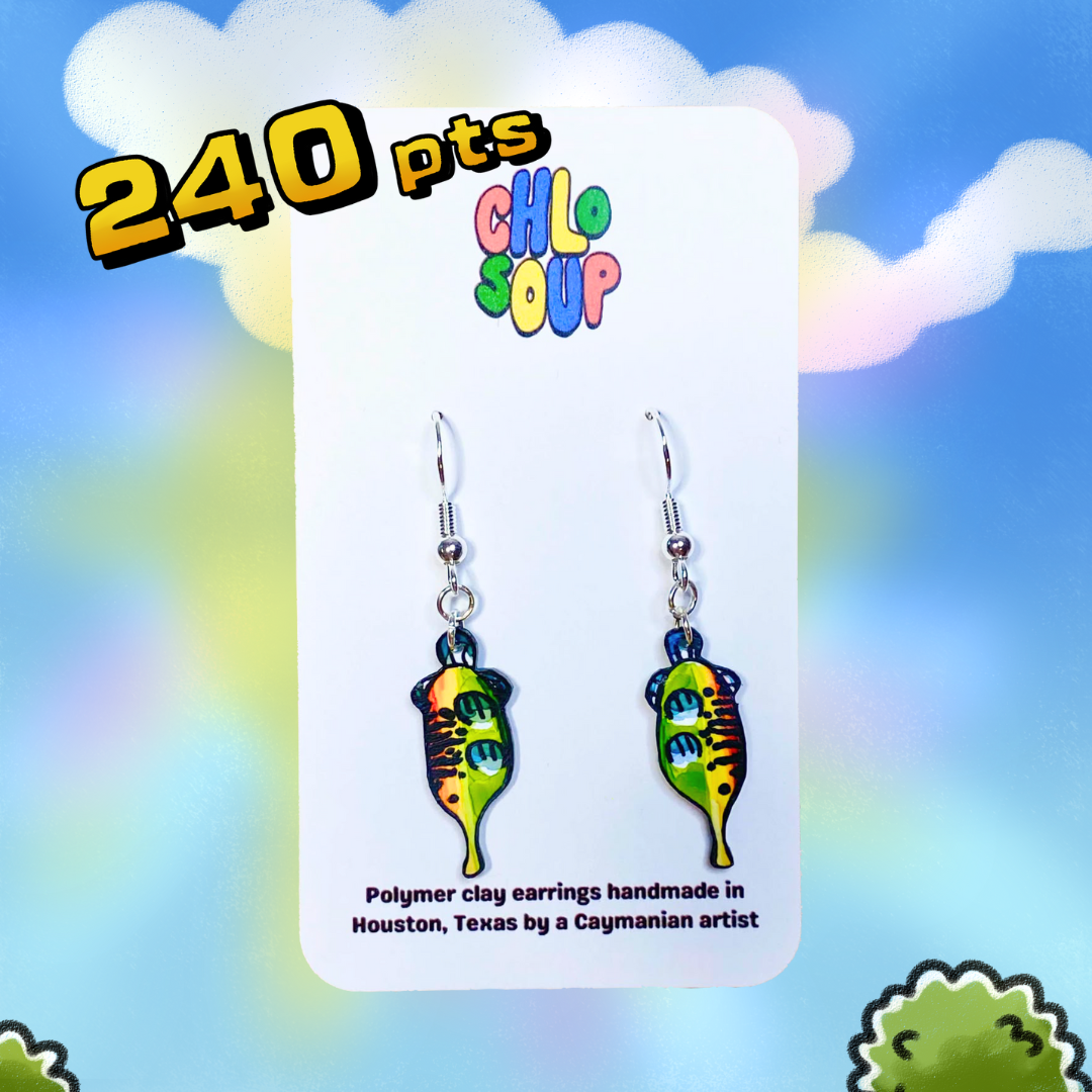 Small Mystery Fish Earrings