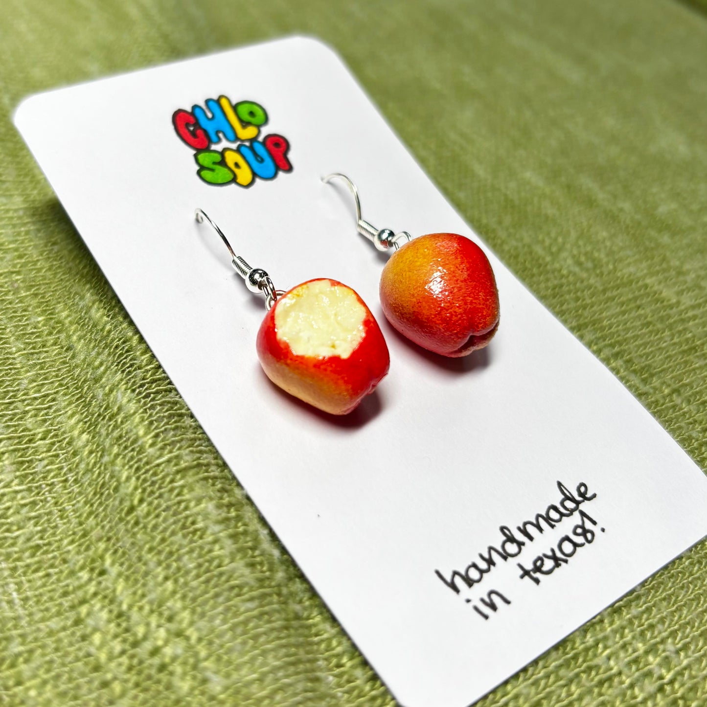 Half-Eaten Apple Earrings 🍎