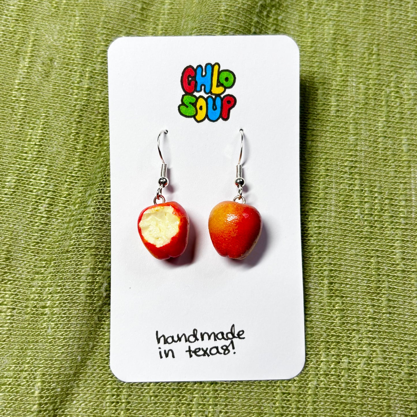 Half-Eaten Apple Earrings 🍎