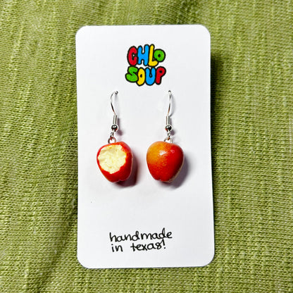 Half-Eaten Apple Earrings 🍎