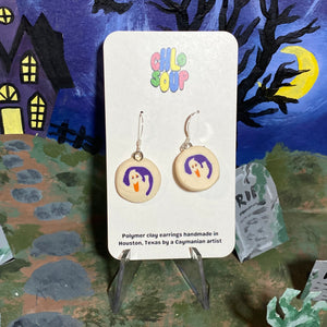 MINI SIZE Pillsbury Inspired Ghost Sugar Cookie Earrings