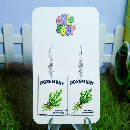 Rosemary Seed Packet Earrings