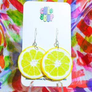 Lemon Slice Earrings