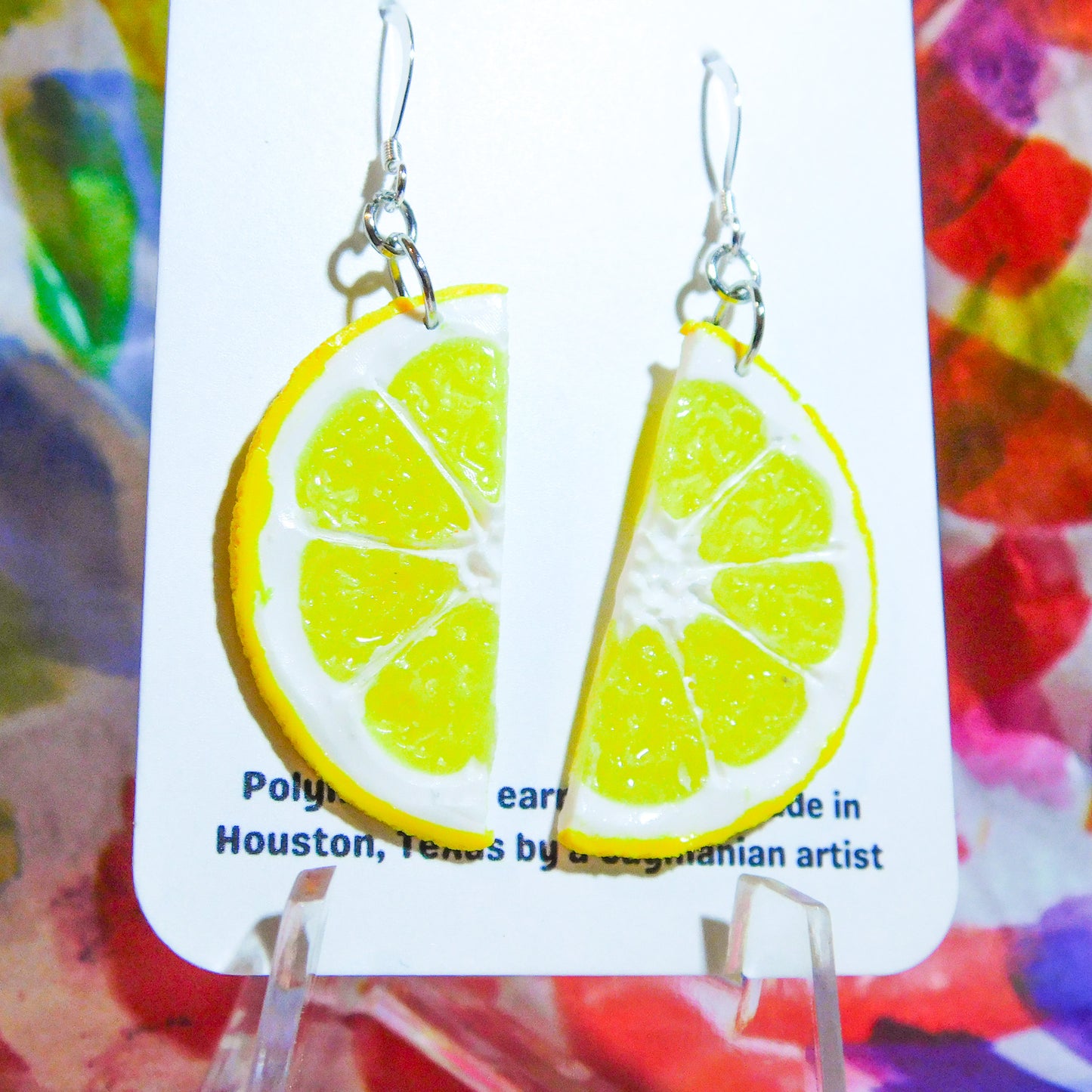 Lemon Half Slice Earrings