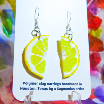 Lemon Half Slice Earrings