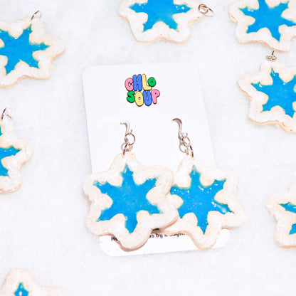 Snowflake Sugar Cookie Earrings