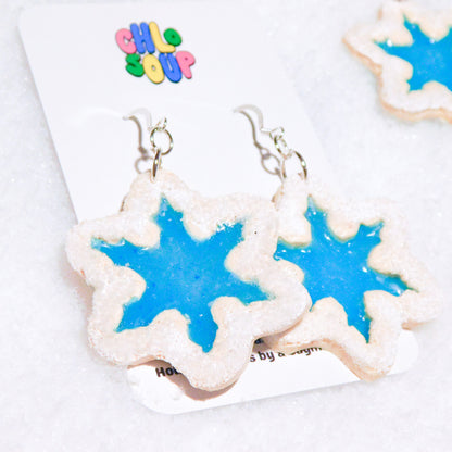 Snowflake Sugar Cookie Earrings