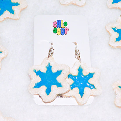 Snowflake Sugar Cookie Earrings