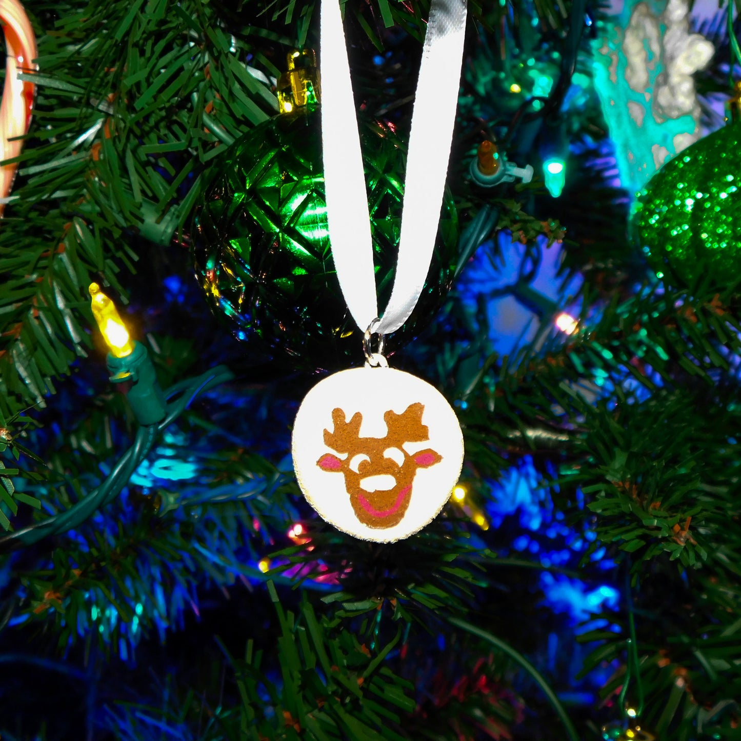 Reindeer Pillsbury Inspired Sugar Cookie Ornament