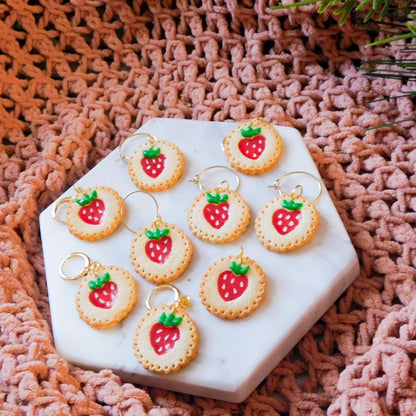 Strawberry Jam Cookie Earrings