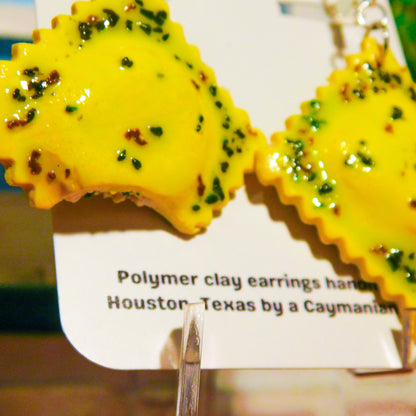 Pesto Ravioli Earrings