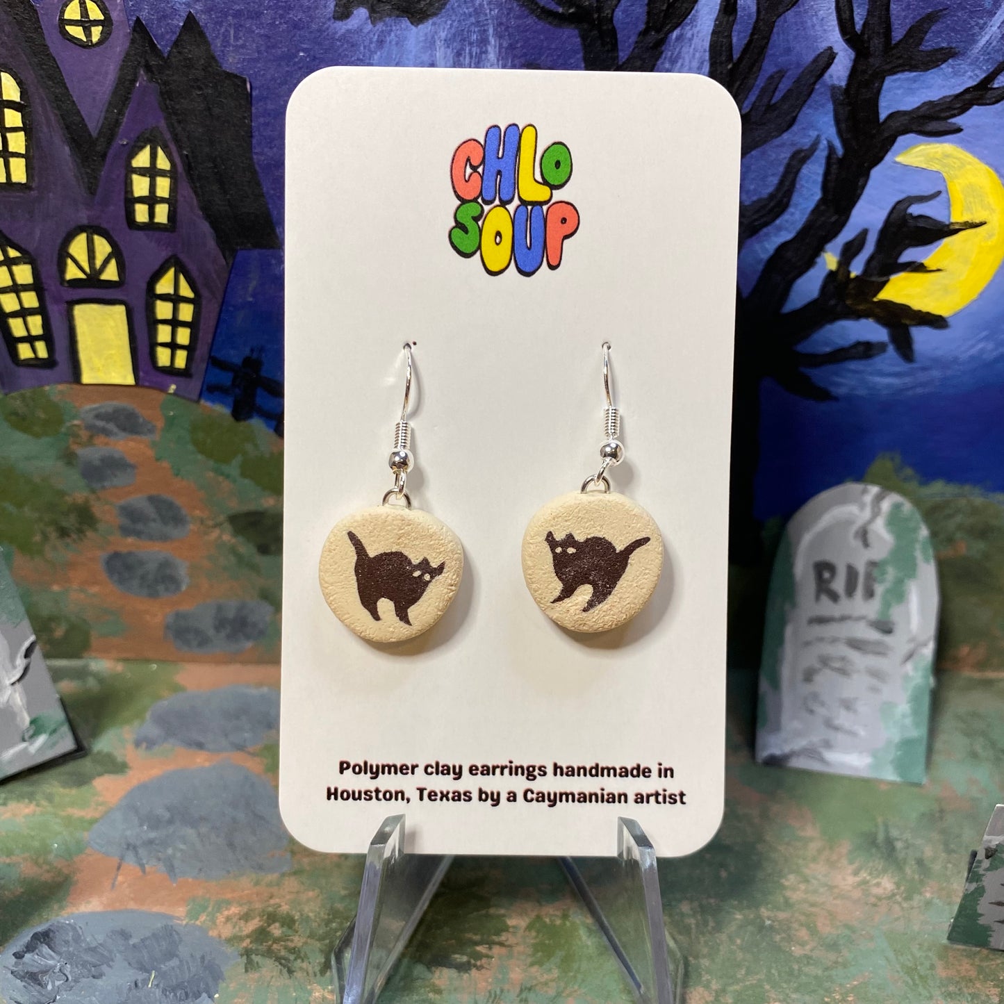 MINI SIZE Pillsbury Inspired Cat Sugar Cookie Earrings