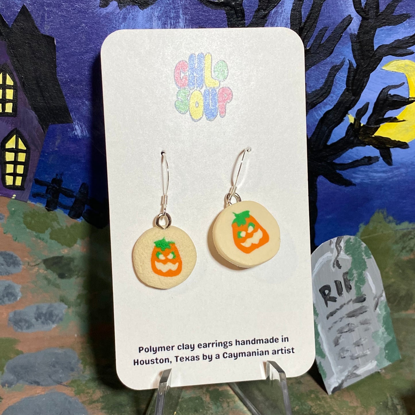 MINI SIZE Pillsbury Inspired Pumpkin Sugar Cookie Earrings