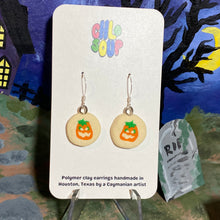 Load image into Gallery viewer, MINI SIZE Pillsbury Inspired Pumpkin Sugar Cookie Earrings