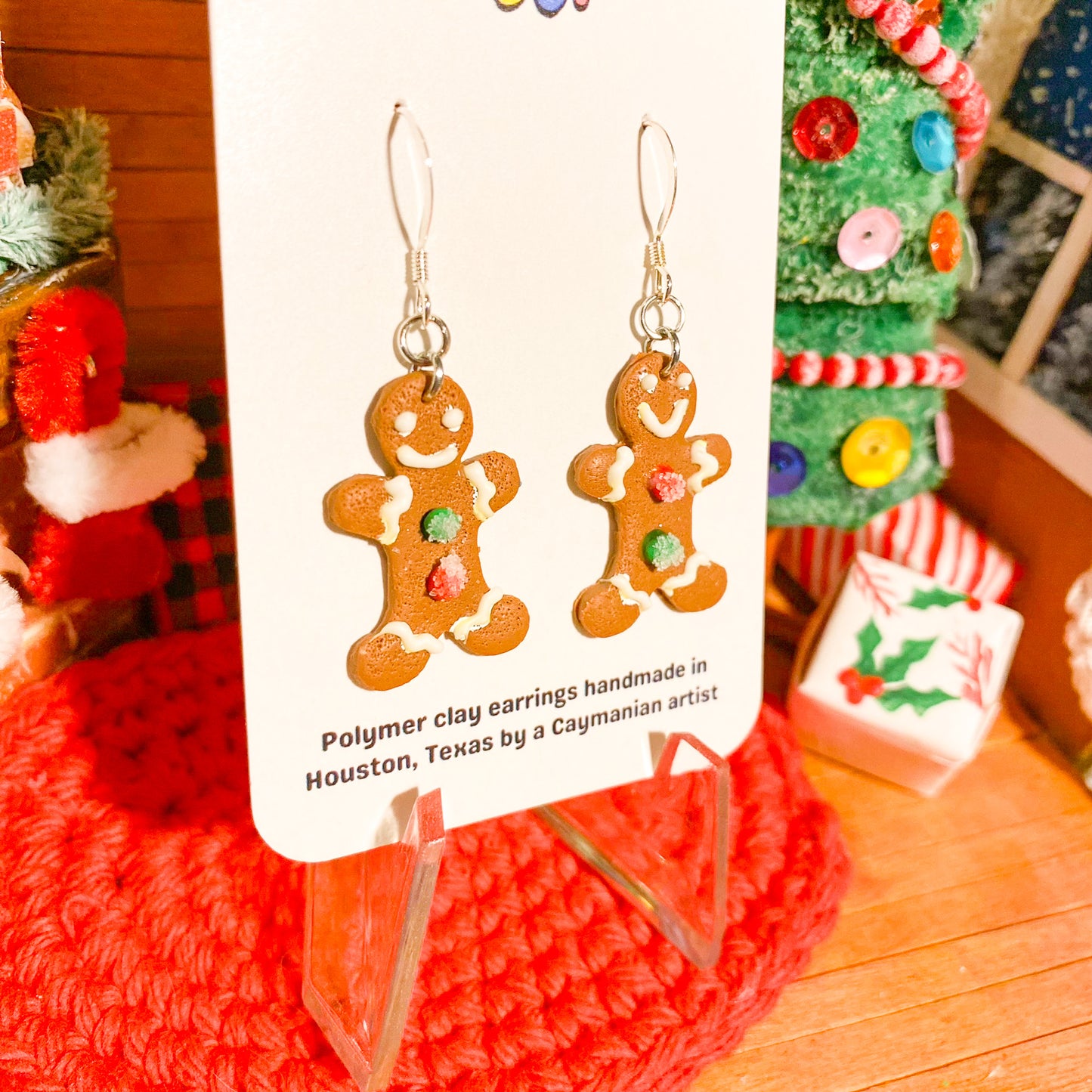 Gingerbread Cookie Earrings