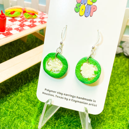 Jalapeño Slice Earrings
