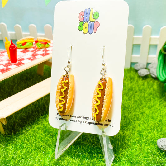 Hot Dog Earrings