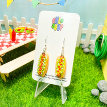 Load image into Gallery viewer, Relish Hot Dog Earrings