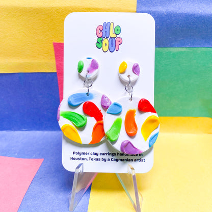 CHLOSOUP ARCHIVES! Large Rainbow Paint Smear Slabs