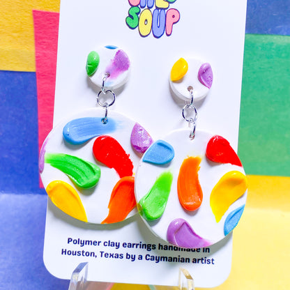 CHLOSOUP ARCHIVES! Large Rainbow Paint Smear Slabs