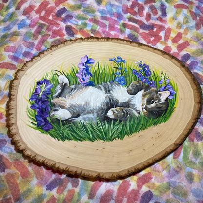 Custom Portrait - Wood Slice