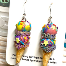 Load image into Gallery viewer, Unicorn Ice Cream Earrings