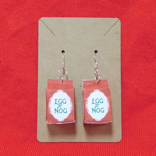 Egg Nog Carton Earrings