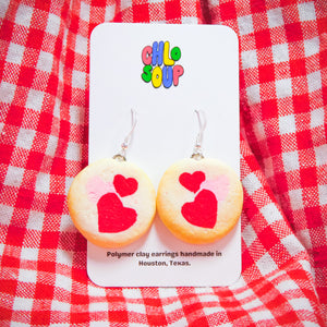 Pillsbury Inspired Valentine's Day Sugar Cookie Earrings