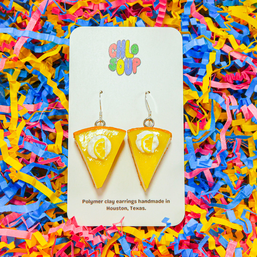 Lemon Layer Cheesecake Earrings