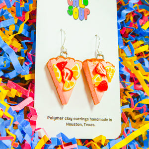 Pink Lemonade Cheesecake Earrings