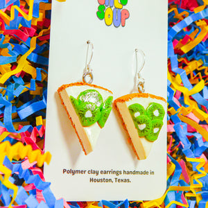 Kiwi Cheesecake Earrings
